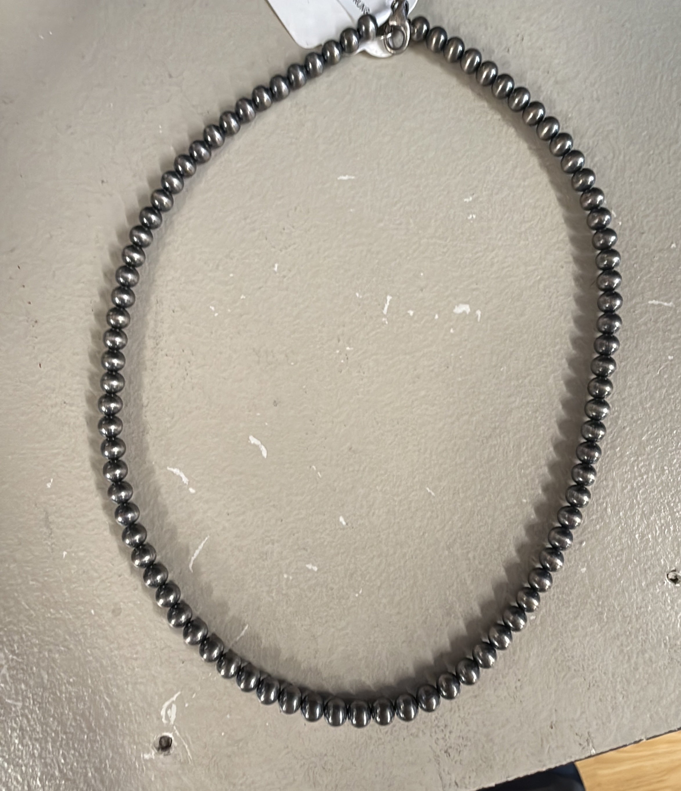 Sterling Silver Hand strung bead