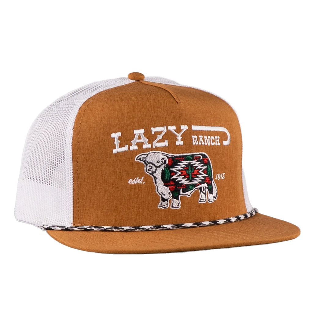 Lazy J Ranch Brown & White Alpine Classic Rope  Hat