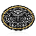 AB Oval Longhorn Scroll