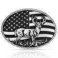 AB oval Flag w Buck