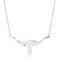 NC Longhorn Engraved Silver