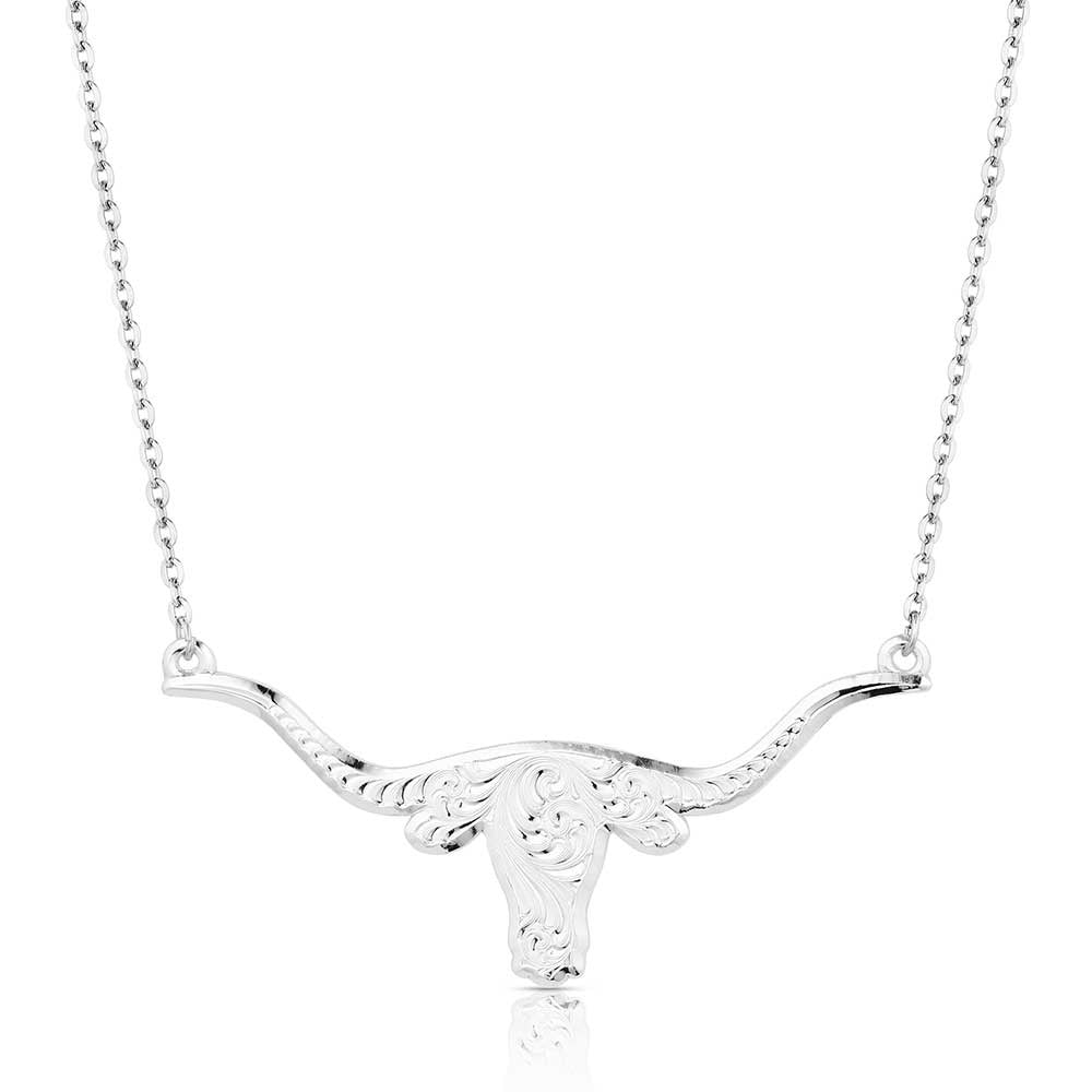 NC Longhorn Engraved Silver