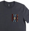 Flying R Ranchwear - Southwest Stripe Print - Gray Pocket T-shirt - Made in USA