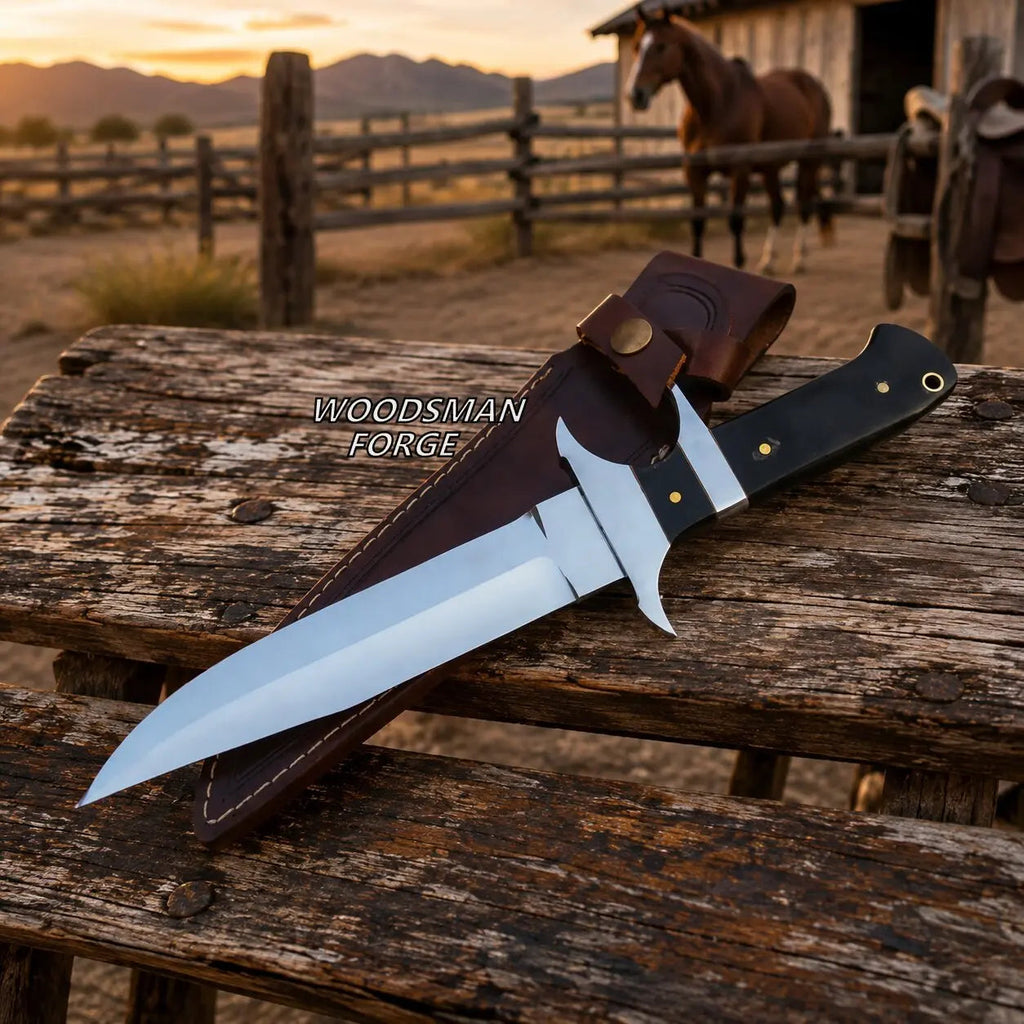 Grimward D2 Micarta Bowie Knife – 13" Full Tang