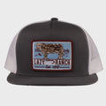 Lazy J Ranch Grey & White Blue Bull Trap  Trucker Hat