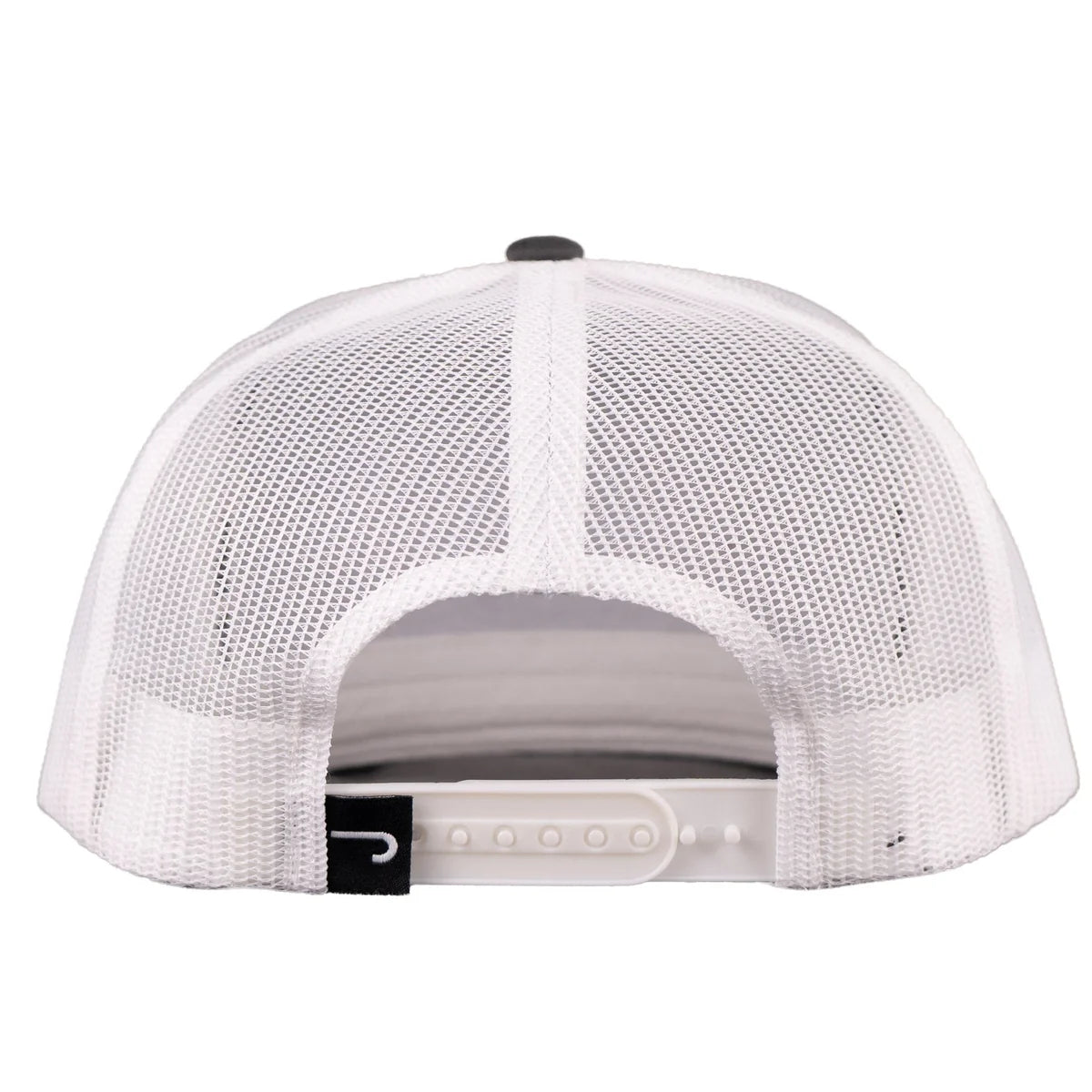 Lazy J Ranch Grey & White Blue Bull Trap  Trucker Hat