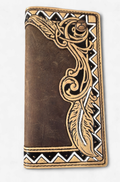 Rodeo Wallet Hooey Roughout Tan Floral