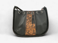 BLACK BRN LEATHER