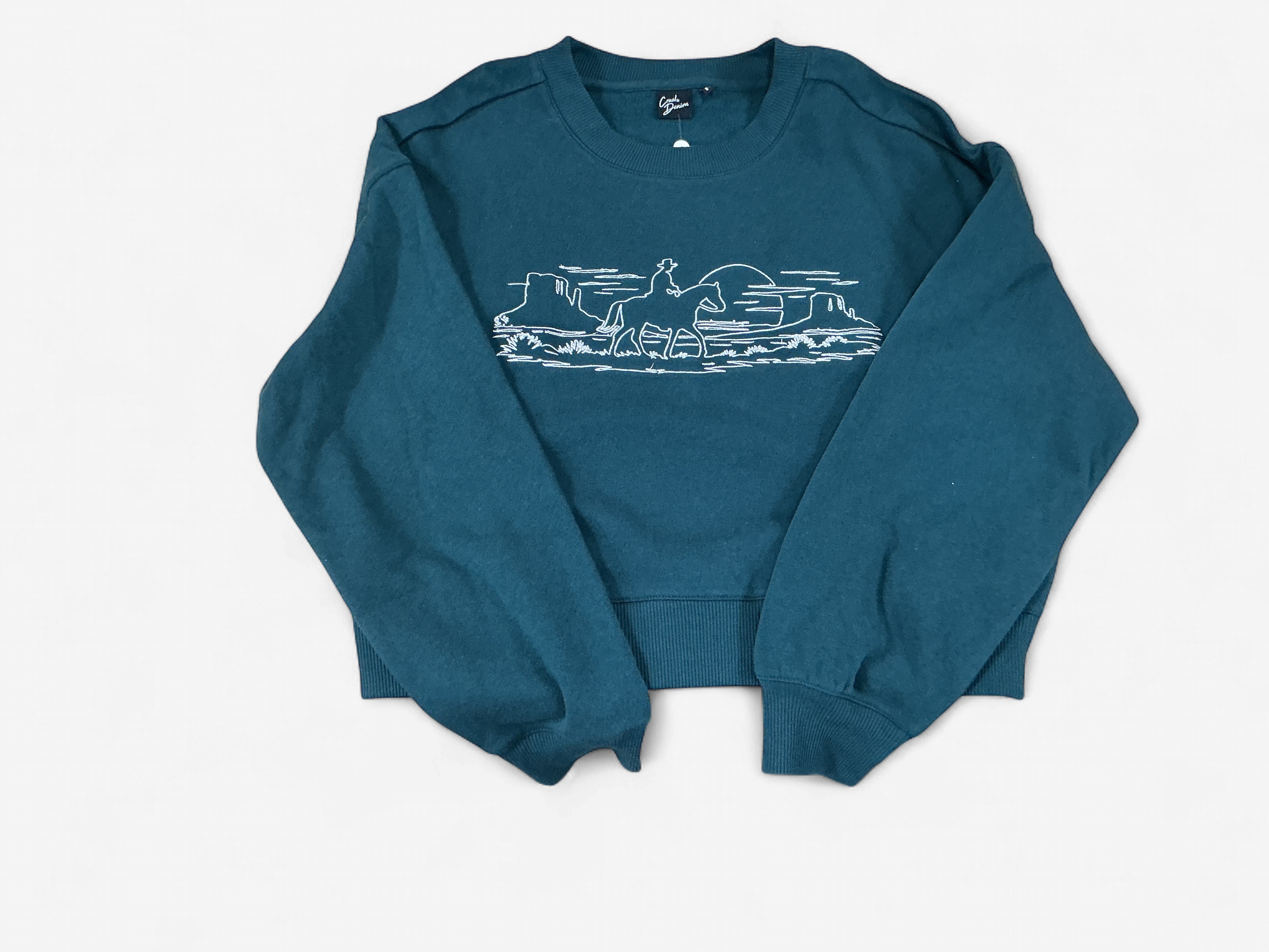 CROPPED SWEATER GRN