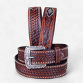 Basket Weave W/ Rivets and Concho