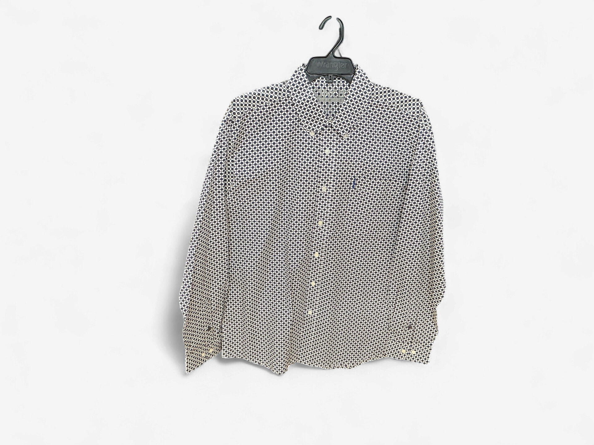 WHT NVY PATTERN