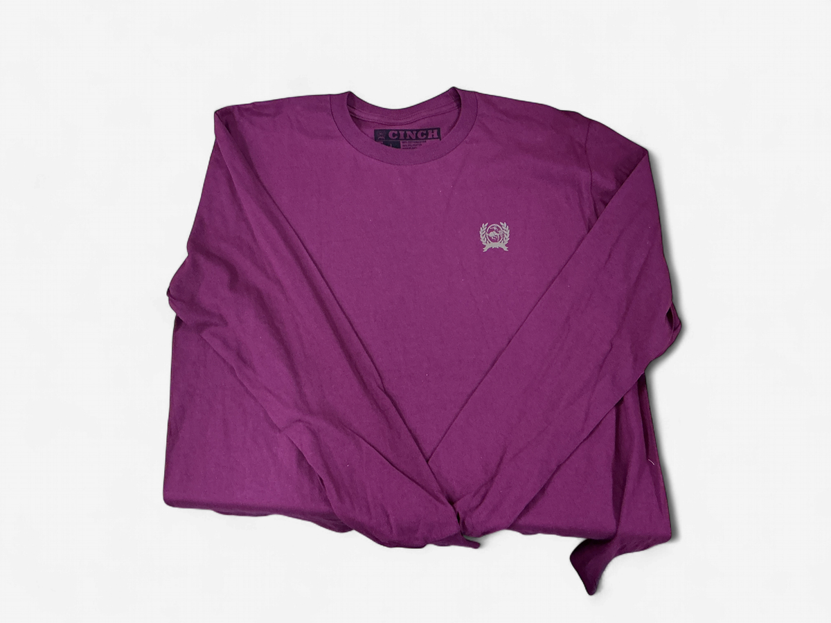 RINGS TEE BURGUNDY