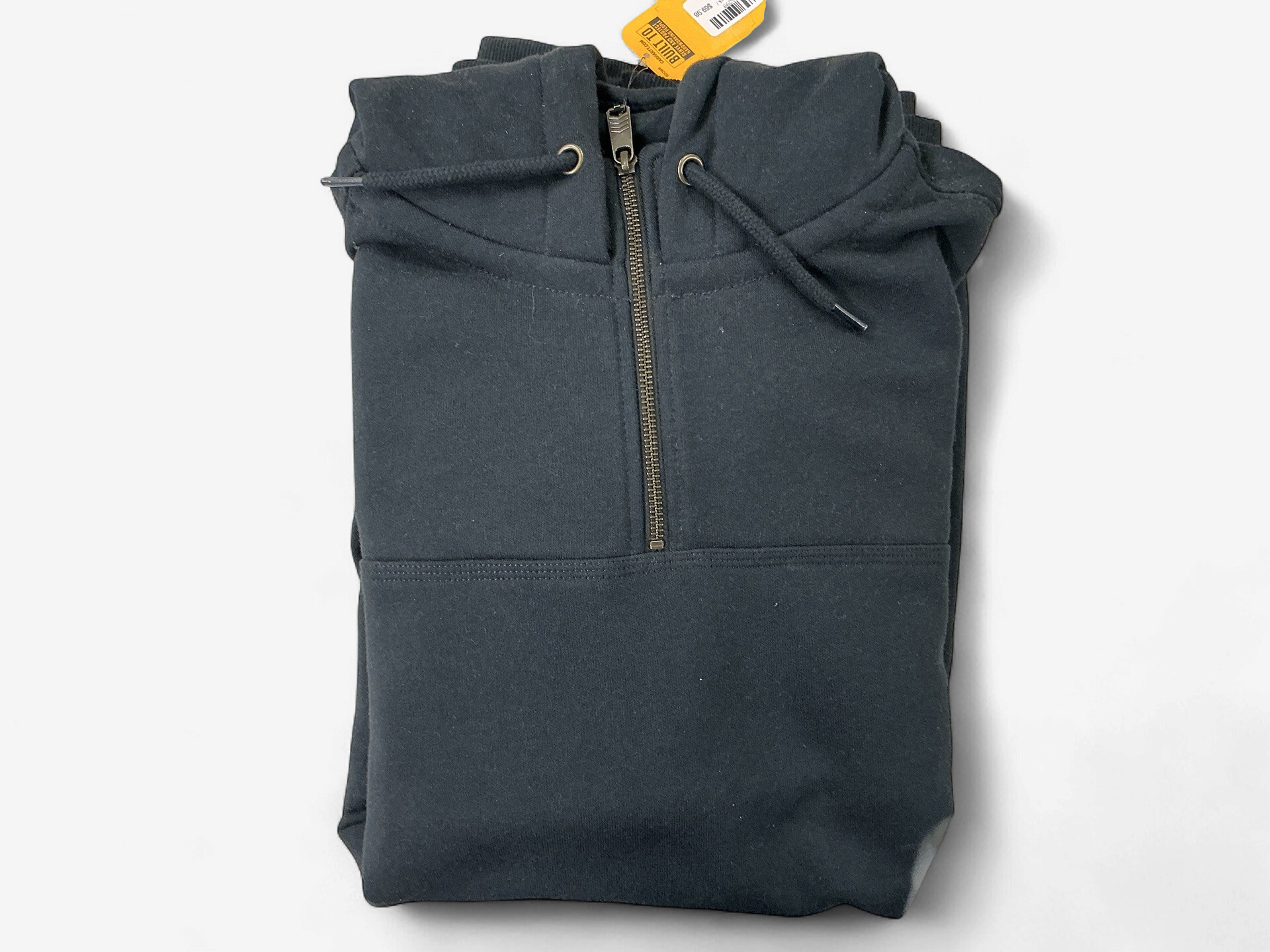 1/4-Zip Hooded Black
