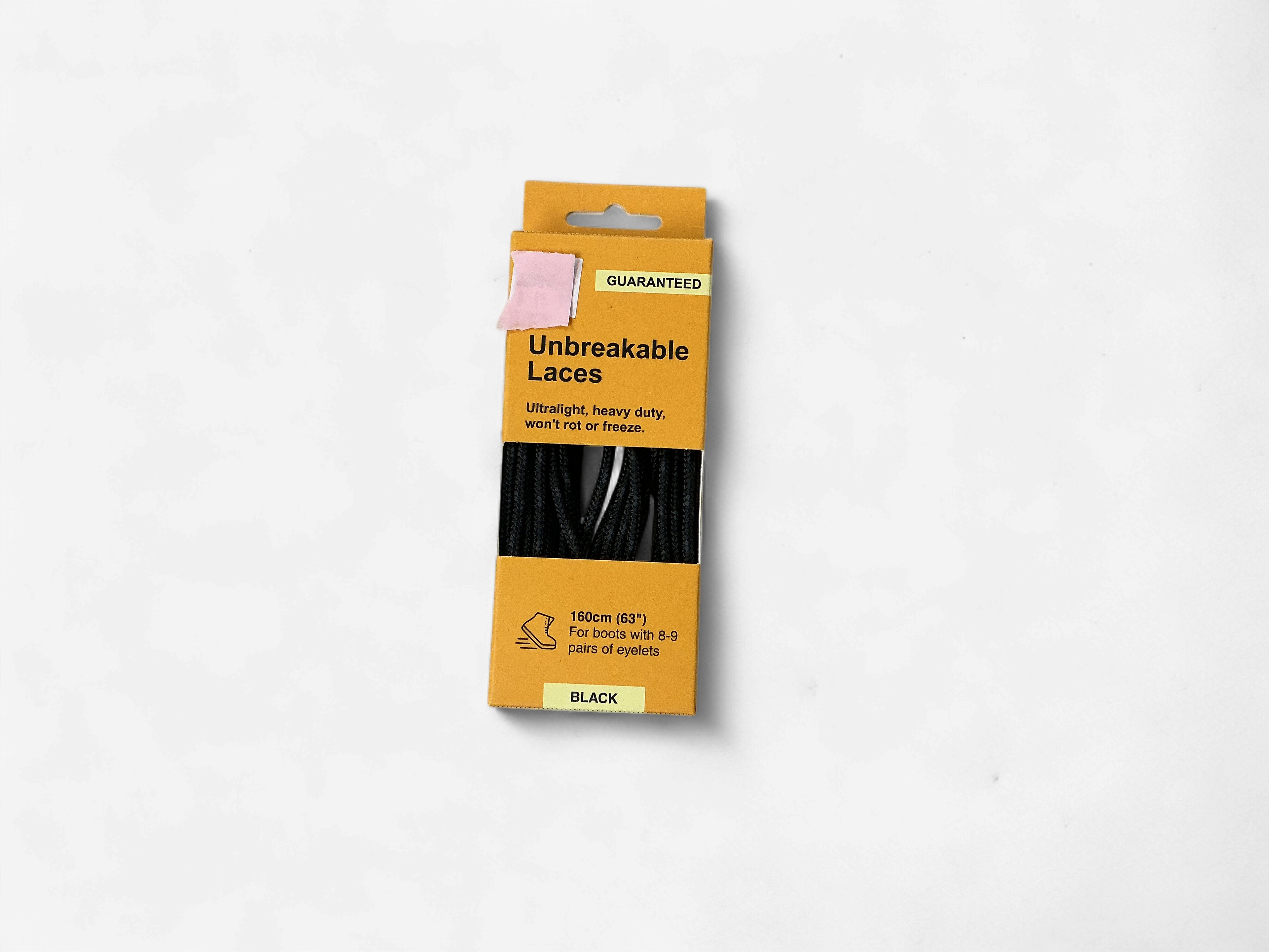 Black Unbreakable Laces