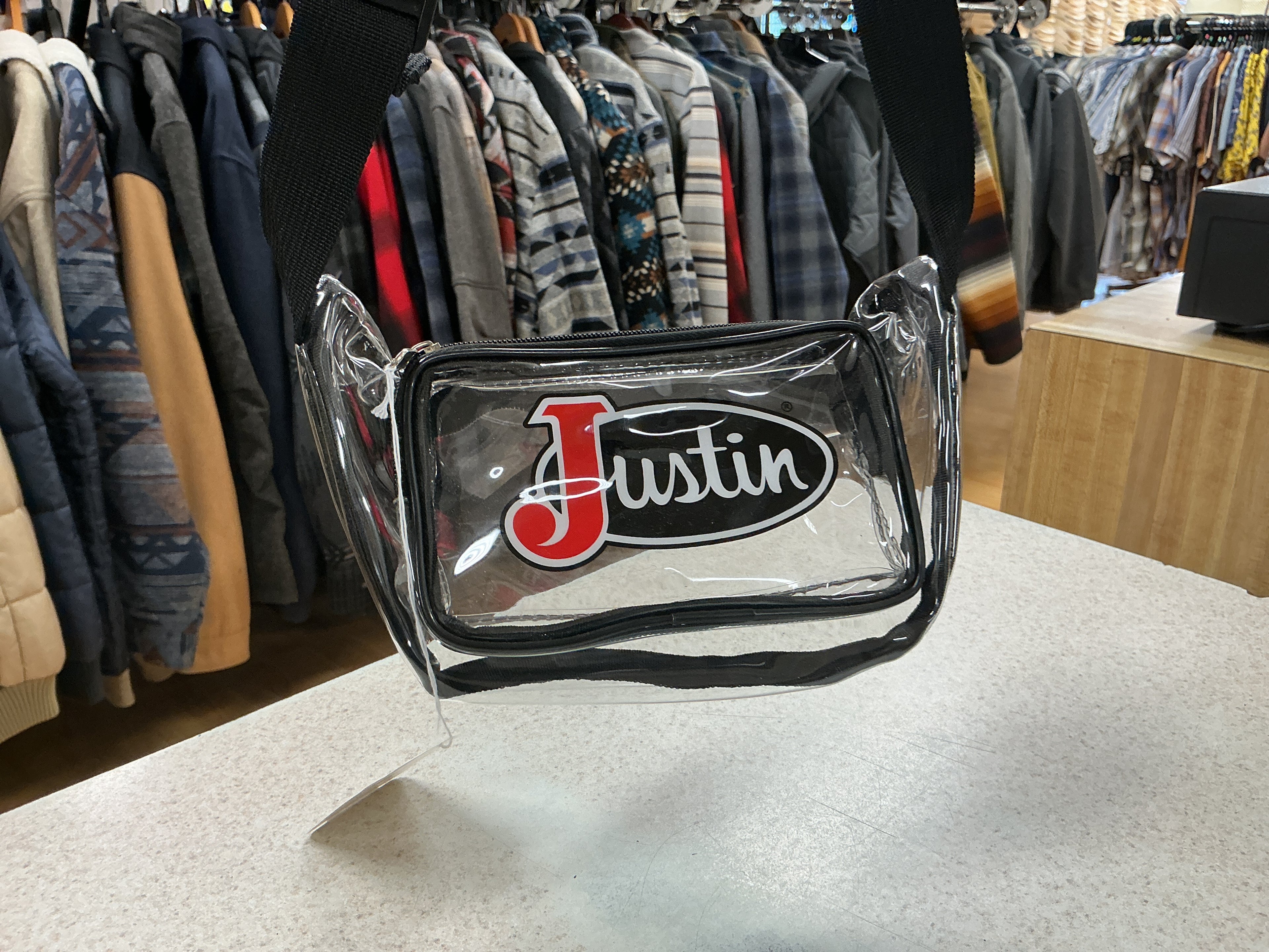 JUSTIN CLEAR FANNY PACK