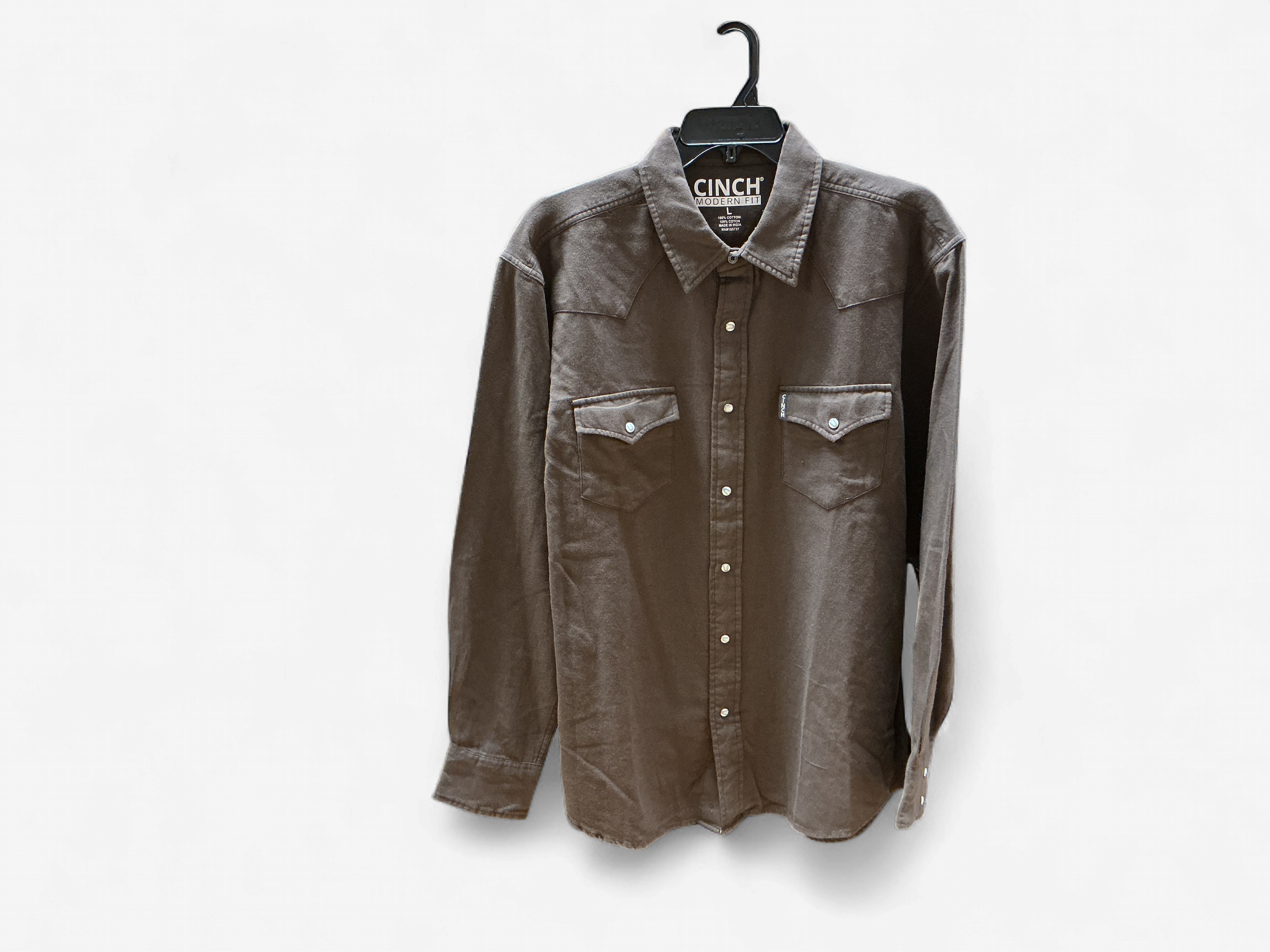 BRN FLANNEL SOLID