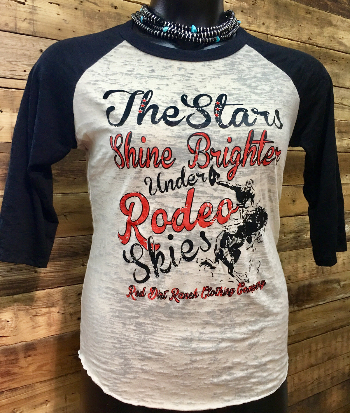 RDR Rodeo Burnout Baseball Tee