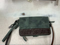 Green Floral Purse Wallet
