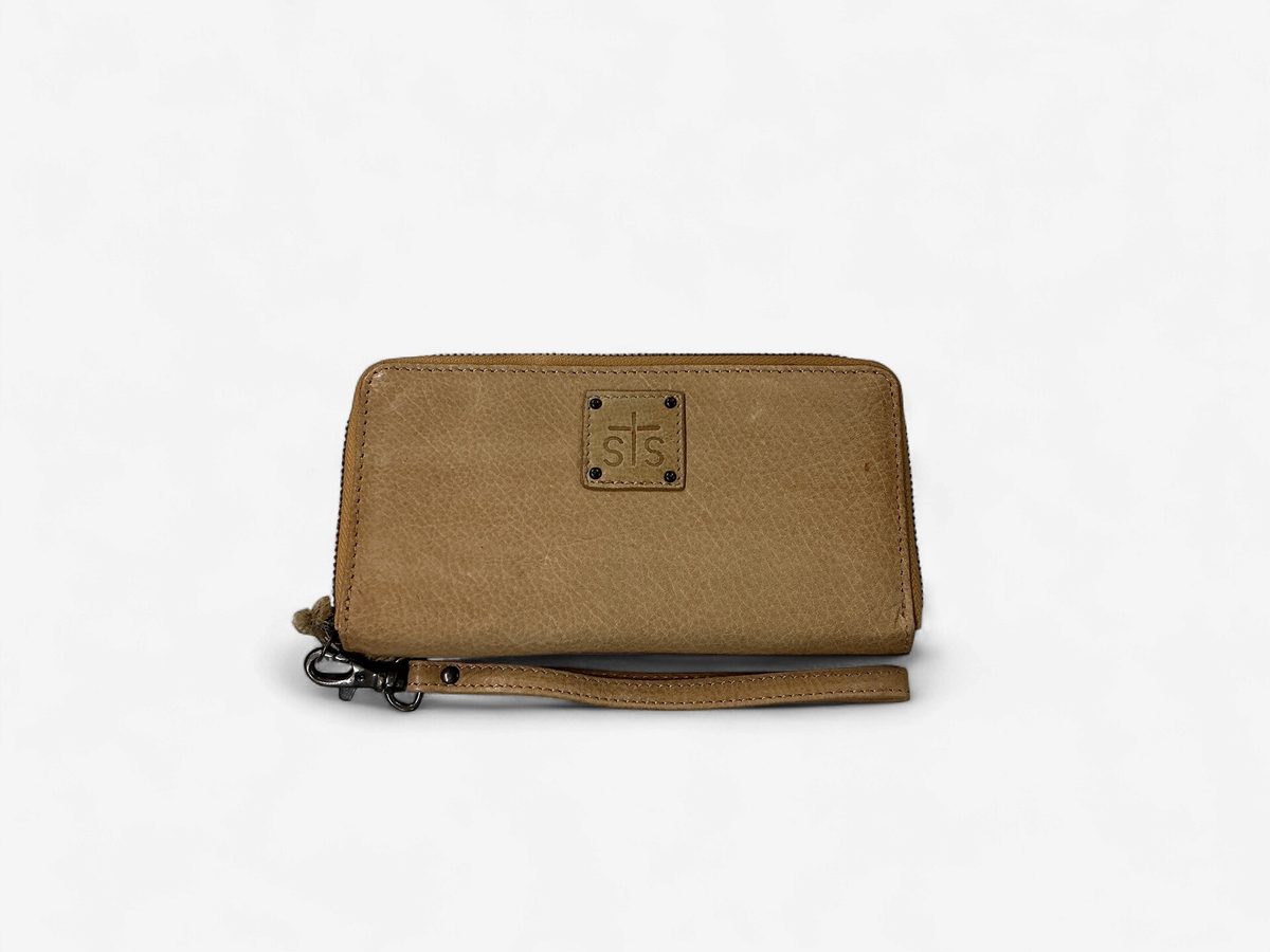 STS Tan Zip Wallet