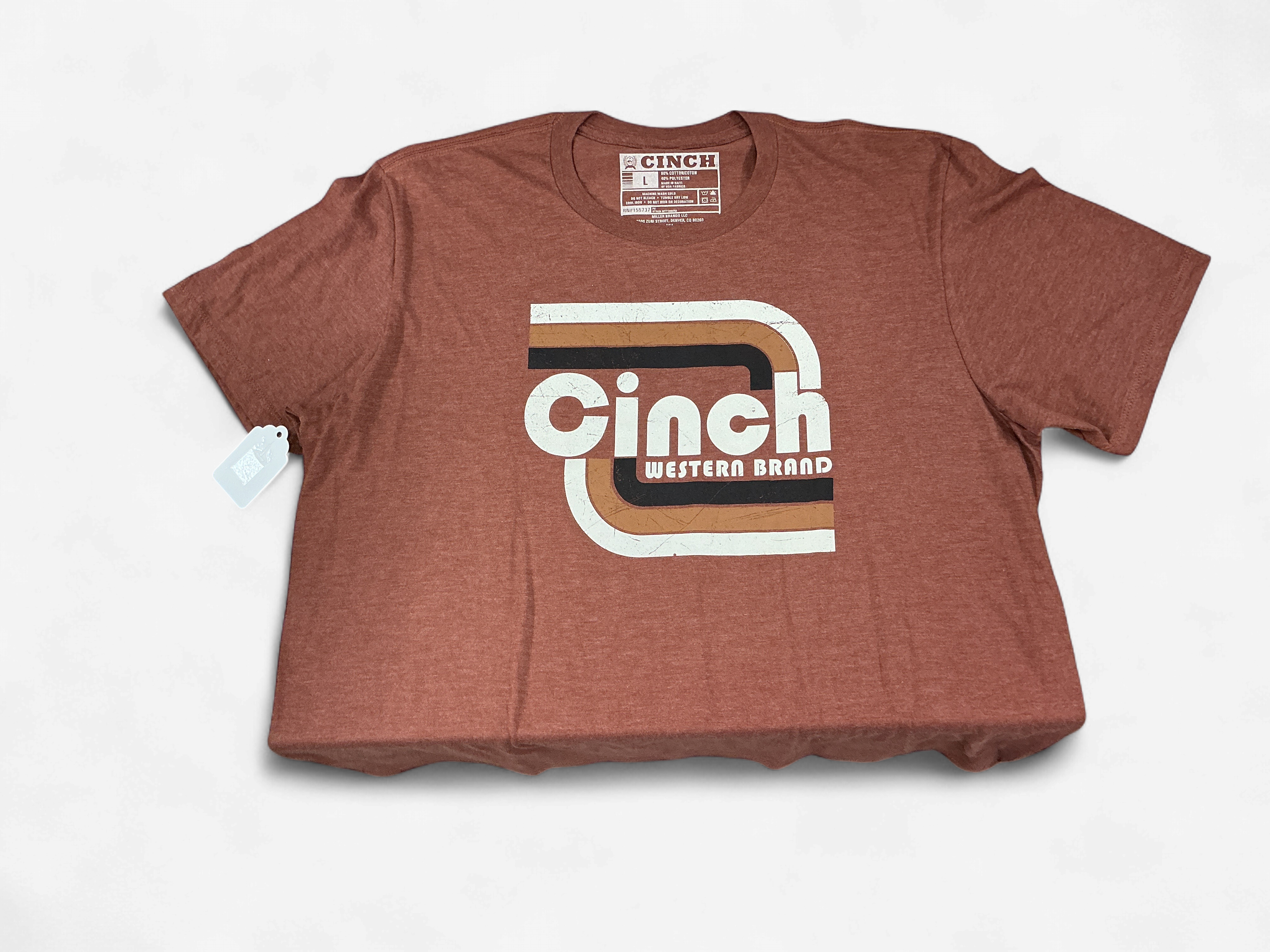 RINGSPUN LT BRN TEE