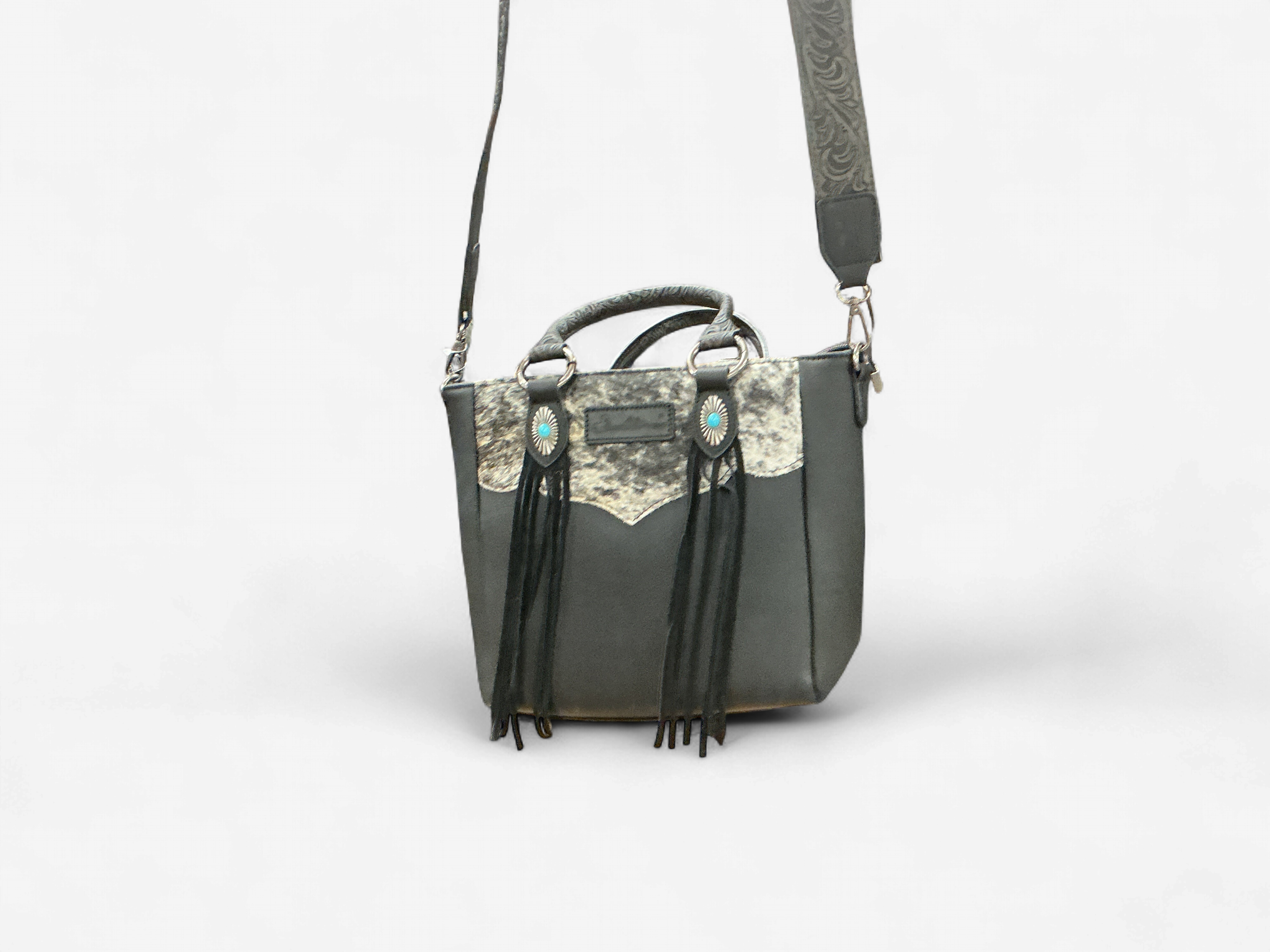 Cowhide Tan Crossbody