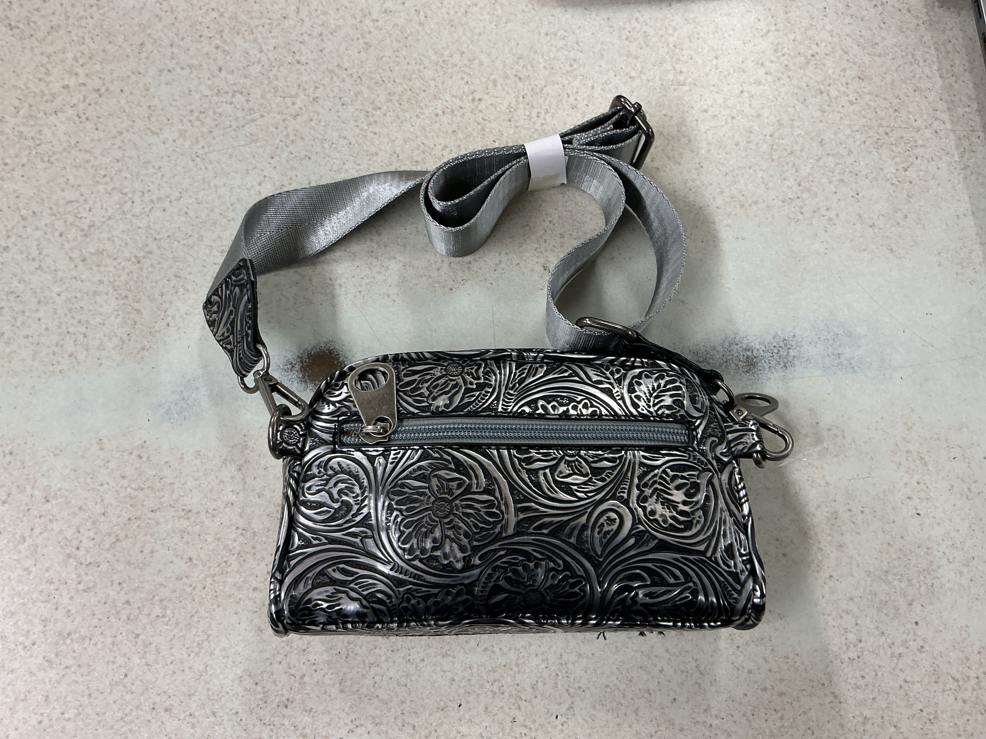 Crossbody silver Floral