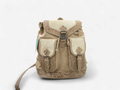 Cowhide Tooled Tan Backpack