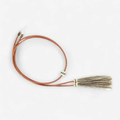 M&F Tan Genuine Leather Stampede String Hat Band