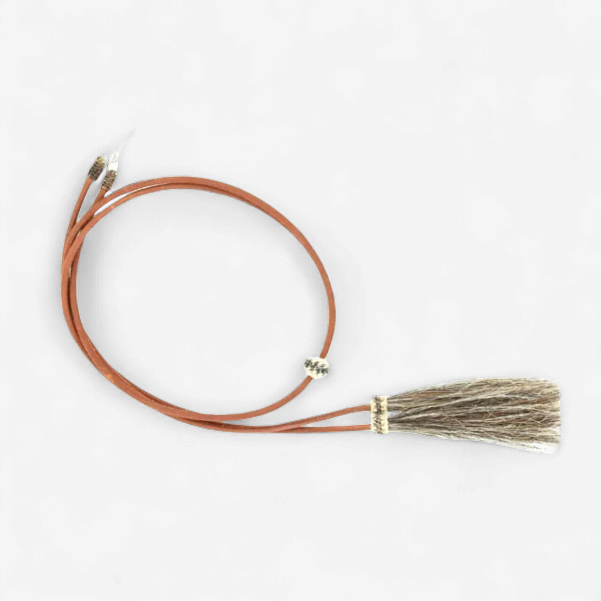 M&F Tan Genuine Leather Stampede String Hat Band