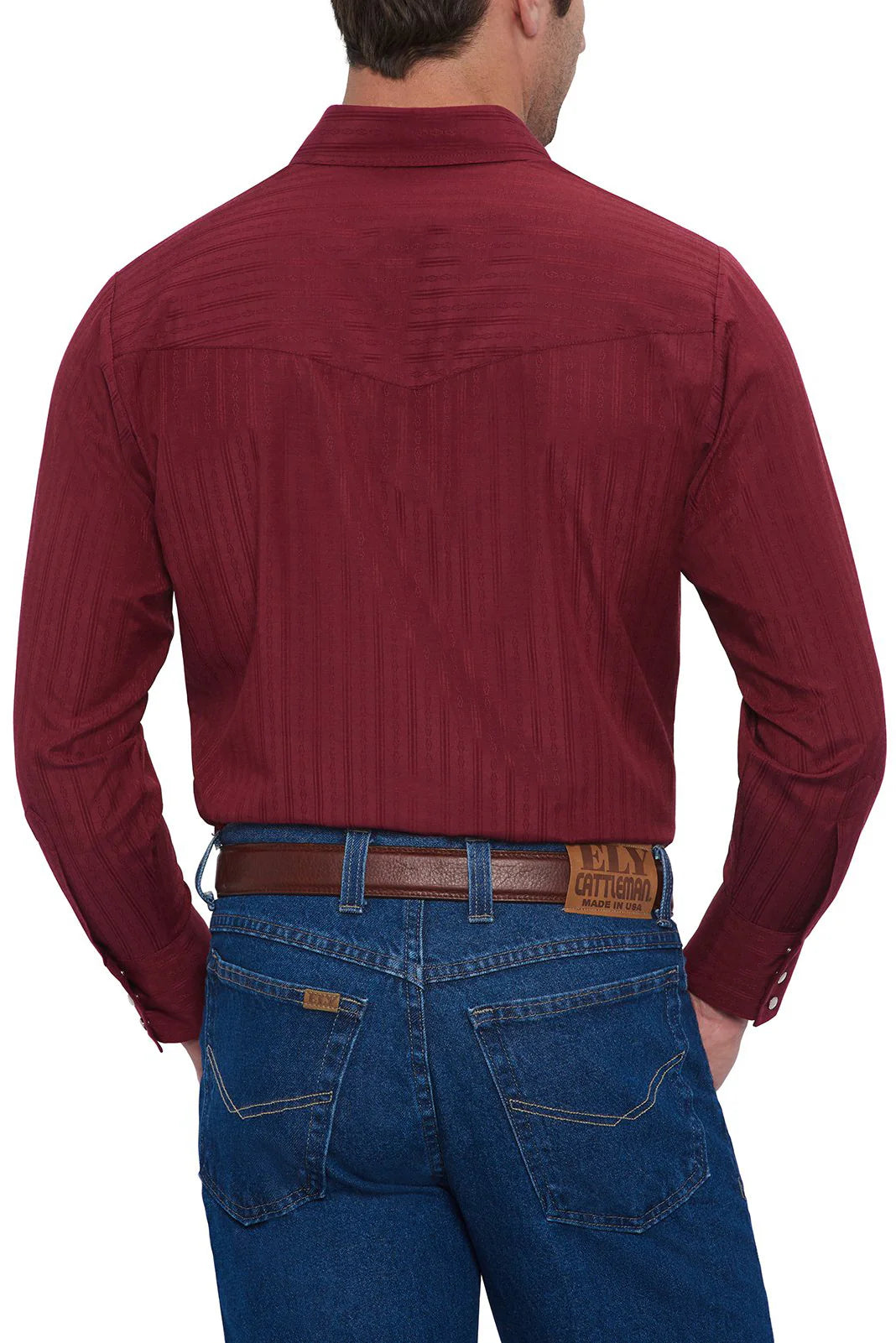 Burgundy Tone on Tone L/S