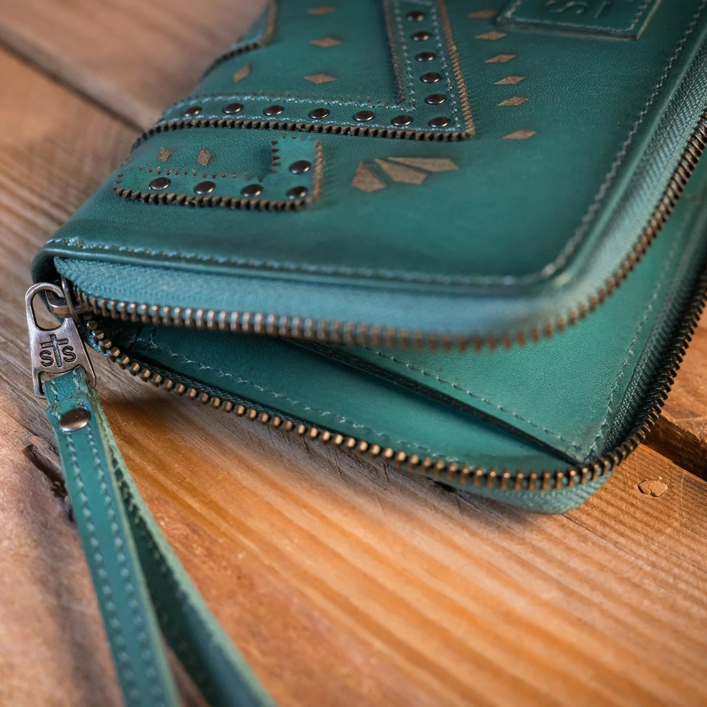 STS Wayfarer Turquoise Juniper Bifold Wallet