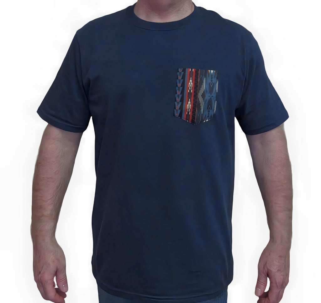 Flying R Ranchwear - Southwest Print - Pocket T-shirt - Made in USA