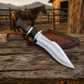 Nightforge D2 Bowie Knife – 14" Rosewood & Micarta Handle