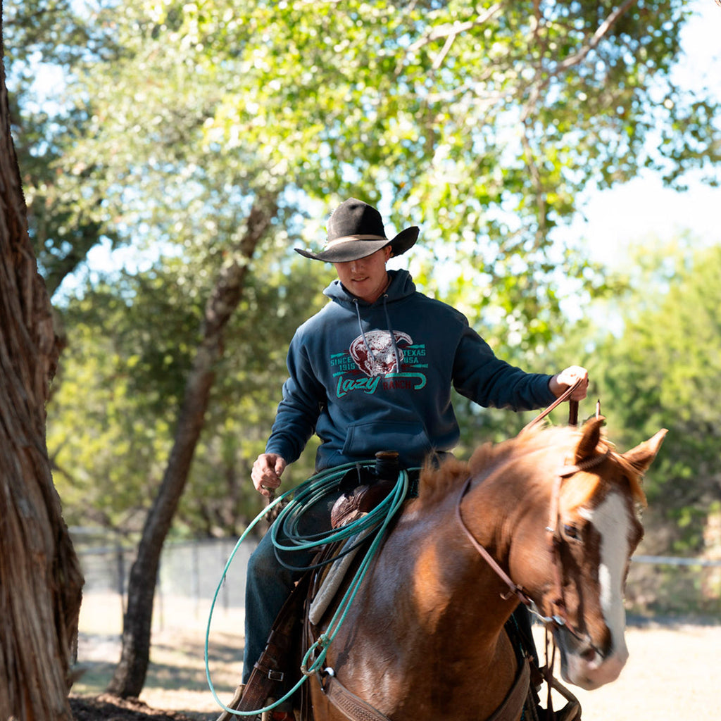 Lazy J Ranch Maverick Pullover Hoodie  Blue