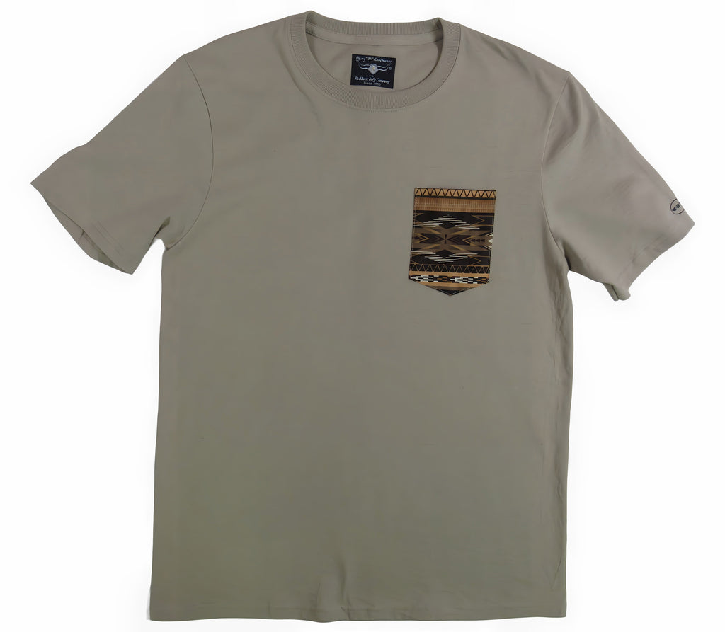 Flying R Ranchwear - Southwest Print - Pocket T-shirt - Made in USA