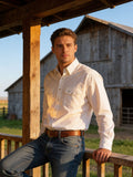 Flying R Ranchwear - Corona 80's Pinpoint Oxford - White - Long Sleeve