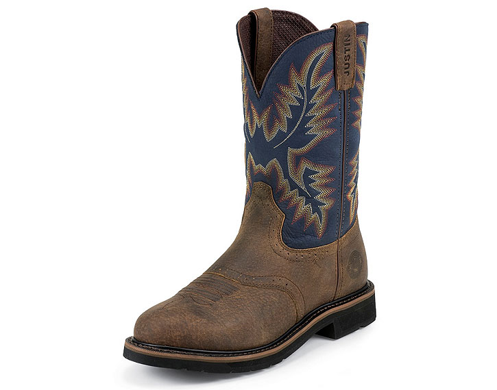 Justin Work Boots 4665 COPPER KETTLE ROWDY STAMPEDE