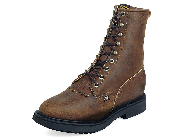 Justin Work Boots 760 AGED BARK LACE UP