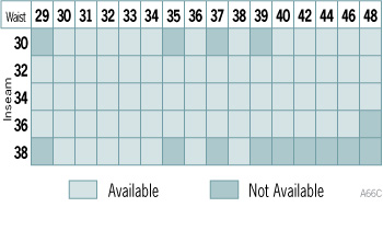 Wrangler Size Chart A66C